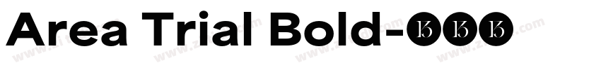 Area Trial Bold字体转换